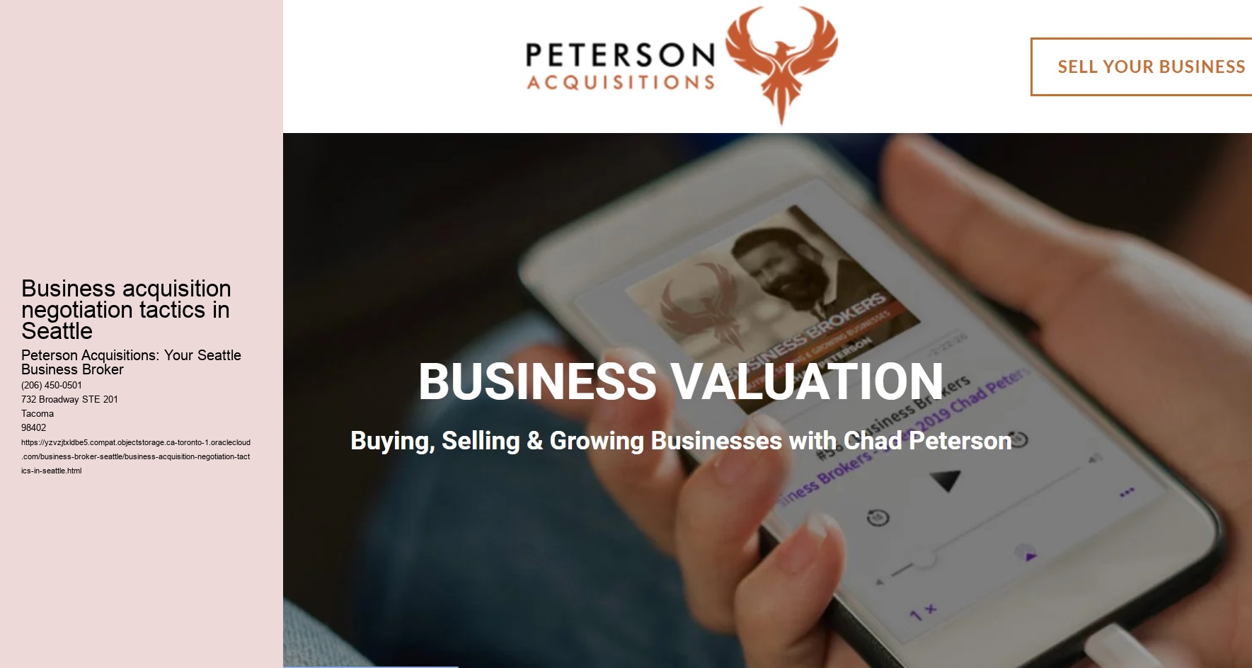 Business acquisition negotiation tactics in Seattle