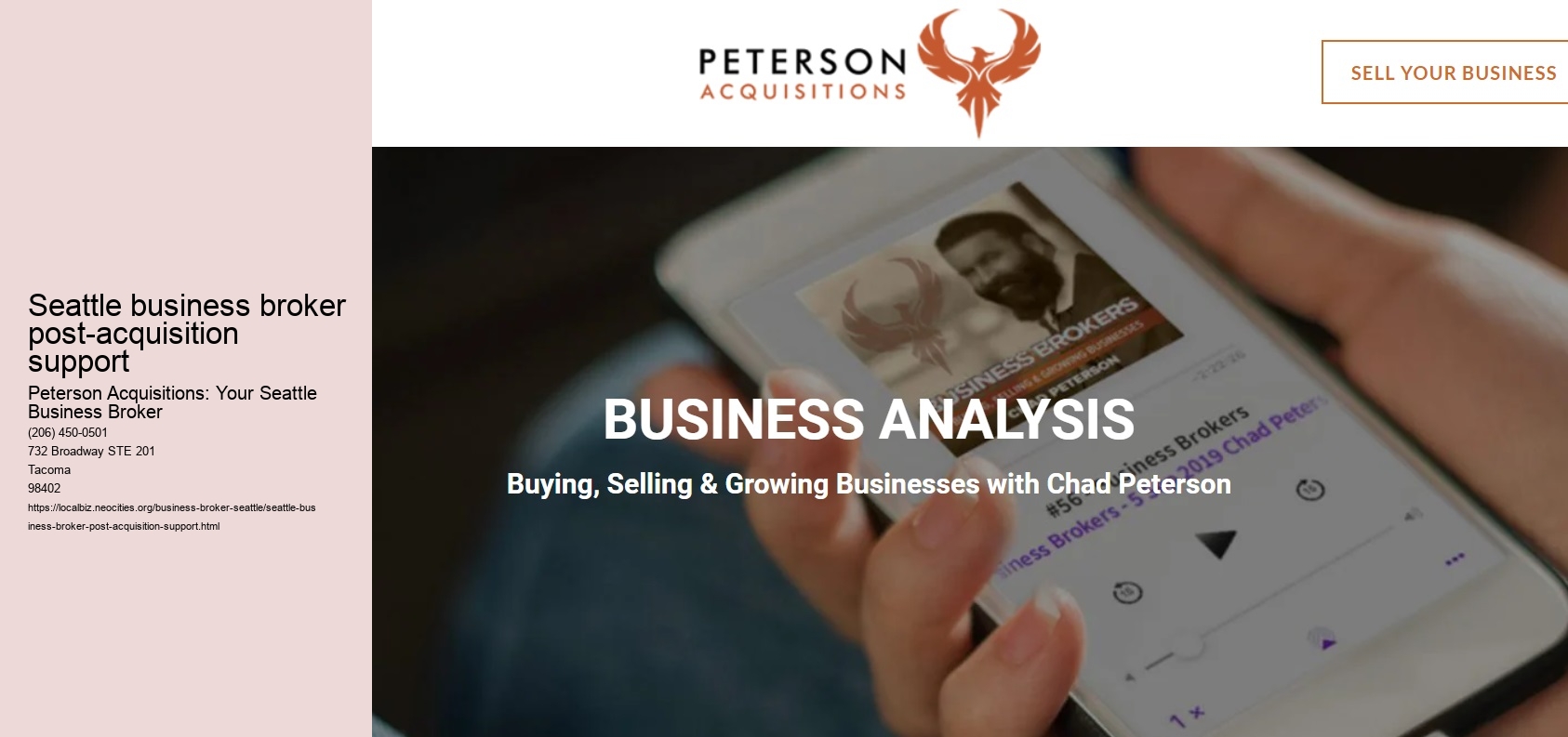 Seattle business broker post-acquisition support